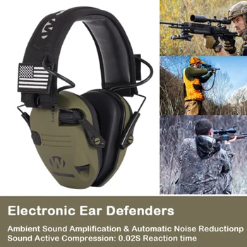 1 шт, тонкая электронная муфта, электронные наушники для стрельбы, Тактическая охотничья Защитная гарнитура для слуха, складные наушники