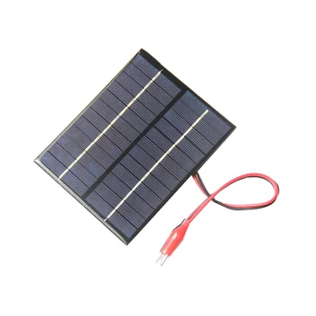 12V 2W Солнечная Панель Зарядное Устройство Power DIY Модуль Солнечной Батареи Водонепроницаемый для Автомобильного Лагеря на открытом воздухе