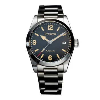 2023 Автоматические Мужские Роскошные часы 37 мм Винтажные Спортивные Механические Наручные часы Sapphire PT5000 SW200 20Bar BGW-9 Lume PX1698