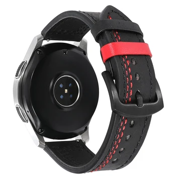 22 мм Ремешок из натуральной Кожи для Samsung Galaxy Watch 46 мм/Watch3 45 мм/Gear S3 Ремешок Для Huawei GT 42 мм 46 мм 2E /GT2 Pro Браслет