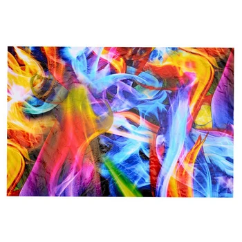 3X Гидрографическая пленка Rainbow Flames Пленка для Водоотталкивающей печати Hydro Dip Film 50 см x 100 см