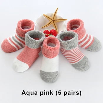 5 Пар детских теплых носков на осень-зиму, удобная обувь для сна