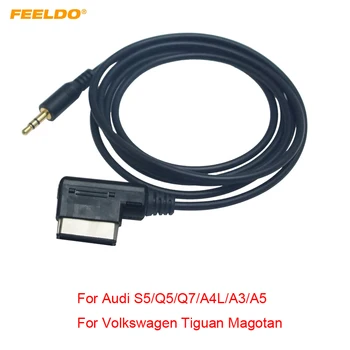 FEELDO 10шт Автомобильный Мультимедийный Интерфейс AMI MMI К 3,5 мм Аудио AUX MP3 Адаптеру для Audi Volkswagen AUX Wire Кабель #FD6219