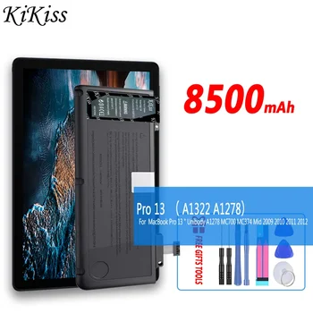 KiKiss Мощный аккумулятор Pro 13 (A1322 A1278) 8500mAh для MacBook Pro 13 
