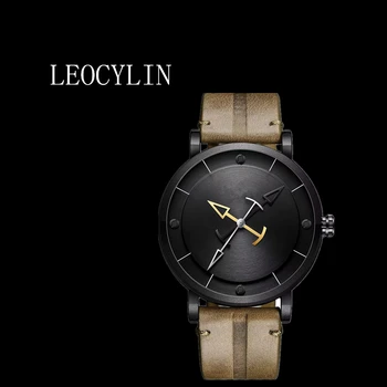 LEOCYLIN модные кварцевые часы водонепроницаемые для мужчин Простые Наручные Часы Японский механизм 44,5 мм Relogio Masculino clock