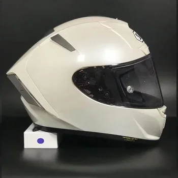 X14 Белый полнолицевый мотоциклетный шлем Bluetooth с разъемом для наушников для езды на мотокроссе, шлем для мотобайка Capacete
