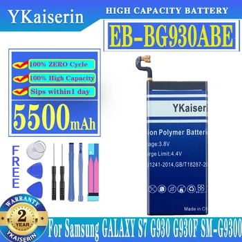 YKaiserin 5500 мАч Литий-полимерный аккумулятор EB-BG930ABE для Samsung Galaxy S7/G930F/G930A/G930U/G93T/G930V/G930FD/G930/G9300
