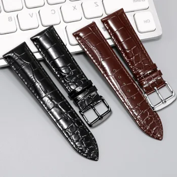 Yopo Ремешок из натуральной кожи 20-22 мм черный Масляновосковой Коричневый браслет Сменный ремень для Samsung Gear S2 S3 S4 sport Quick release