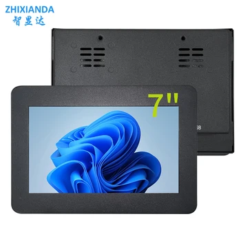 ZHIXIANDA 7-дюймовый 1024*600 TFT Металлический Панельный Экранный Монитор ПК Промышленный Встроенный Дисплей VGA HDMI BNC AV Входной Динамик