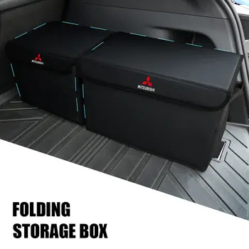 Автомобильная сумка для хранения большой емкости, Складной органайзер в багажнике, Войлочный ящик для хранения Mitsubishi Lancer Asx Outlander 3 Ralliart Pajero