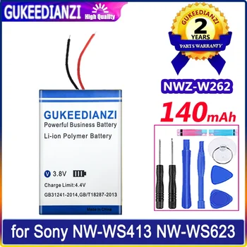 Аккумулятор GUKEEDIANZI NWZ-W262 (401225 2 линии) 140 мАч для Sony NW-WS413 NW-WS623 NW-WS625 NWZ-W273S NWZ-W274S Batteria