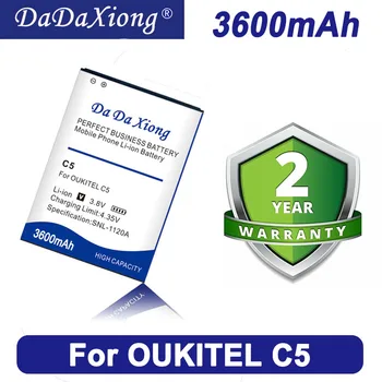 Аккумулятор емкостью 3600 мАч Для OUKITEL C5 Pro, Высококачественный Сменный Аккумулятор Для Мобильного Телефона