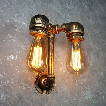 Американский ретро индустриальный стиль лофт, настенный светильник из кованого железа, кофейня в проходе