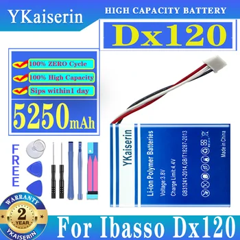 Высококачественный аккумулятор YKaiserin Dx 120 5250mAh для Ibasso Dx120 Сменный аккумулятор Baterij + бесплатные инструменты