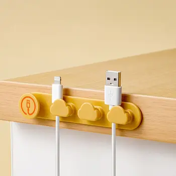 Держатель кабеля, устройство для намотки гибкого кабеля, Держатель органайзера для проводов, зажим для управления шнуром для сетевого кабеля USB наушников