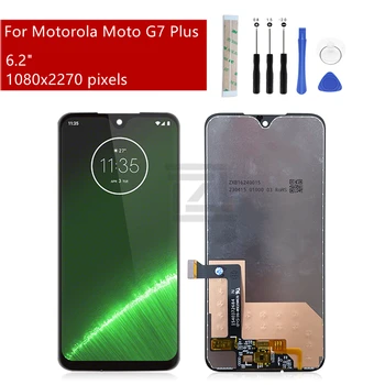 Для Motorola Moto G7 Plus ЖК-дисплей с сенсорным экраном и цифровым преобразователем в сборе с рамкой XT1965 Запасные части для ремонта дисплея