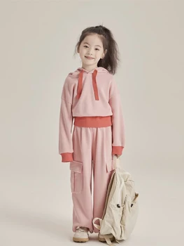 Комплект свитеров для девочек, весенне-осенняя модная одежда для маленьких девочек, комплекты детской одежды с брюками для детей