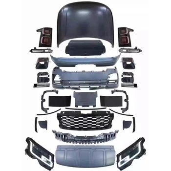 Крышка двигателя Передний Задний бампер для Land Range Rover 13-17 Решетка радиатора заднего фонаря Преобразует объемное звучание в новом стиле
