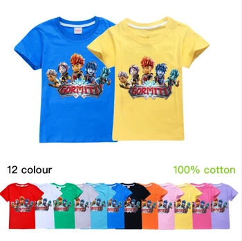 Летняя игра Gormiti, детская одежда, детские футболки, детские костюмы, хлопковые футболки для мальчиков с коротким рукавом, футболки для девочек