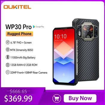 [Мировая премьера] Oukitel WP30 Pro 5G Надежная 120 Вт Суперзарядка 11000 мАч 6,78 