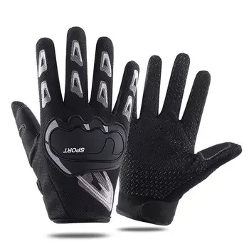 Мотоциклетные перчатки с полными пальцами для мужчин и женщин, противоударные нескользящие тактические перчатки для занятий фитнесом на открытом воздухе, велоспортом