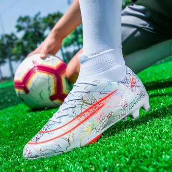 Мужские футбольные бутсы профессионального сообщества Бесплатная доставка Тренировочный газон для футзала Футбольные бутсы Детские Футбольные бутсы для детей