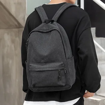Мужской холщовый рюкзак, Модная сумка через плечо для учащихся средней школы, Модные повседневные рюкзаки для подростков mochila рюкзак