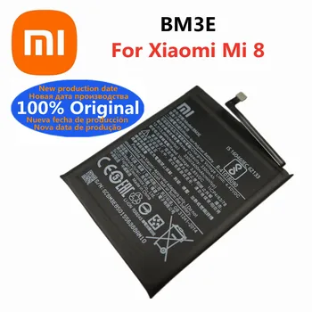 Новый 100% Оригинальный Аккумулятор BM3E Для Xiaomi Mi 8 Mi8 M8 M8 8 3400 мАч Высококачественные Аккумуляторы Для Телефонов Bateria + Номер отслеживания