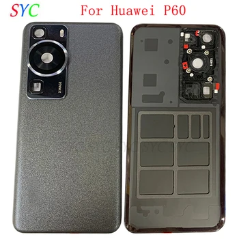 Оригинальная задняя дверь, крышка батарейного отсека, чехол для Huawei P60, задняя крышка с логотипом объектива камеры, запчасти для ремонта