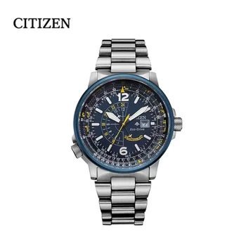 Оригинальные Мужские часы Citizen с дисплеем Даты на Солнечной энергии, Водонепроницаемые Светящиеся Модные часы с экологическим приводом, мужские часы BJ7006