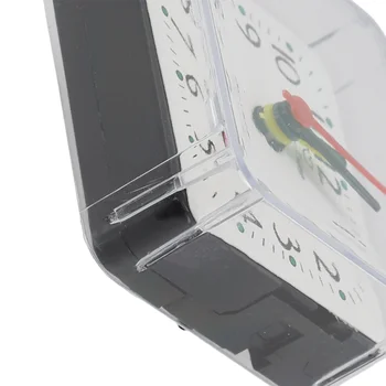 Прочный Высококачественный Новый Будильник Wake Up Clocks из ПВХ Бесшумный Маленький Квадратный 6,2x3x5,9 см Прикроватный Ярких Цветов