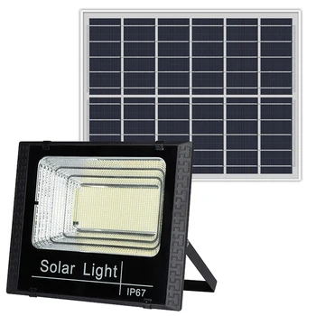 Солнечные Прожекторы С Дистанционным Управлением 100 Вт Прожектор На Солнечной Энергии Открытый Водонепроницаемый IP67 Простой В Использовании