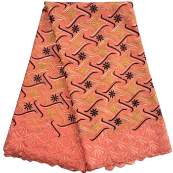Хлопчатобумажная кружевная ткань Kalume Africa, высококачественная вышивка 2023 года, Французская Нигерийская кружевная ткань для пошива женских вечерних платьев F3421